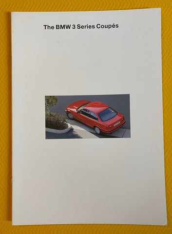 BMW3 Series coupes M3, 325 Germany English  Brochure NIHOBBY. Very Rare!