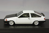 CAM @ 1/43 TOYOTA COROLLA LEVIN CARBON BONNET TOMS RIMS NIHOBBY 日改