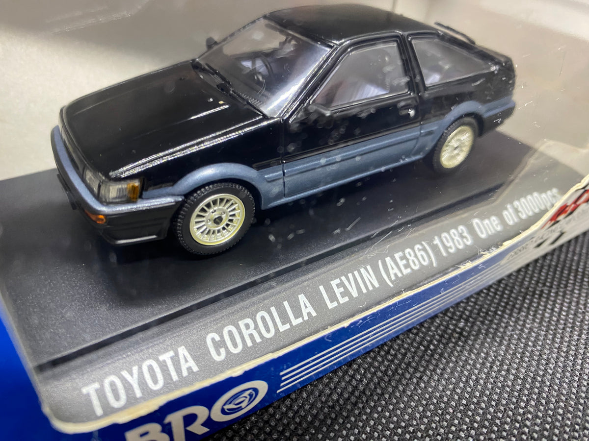 EBBRO 1/43 TOYOTA Kouki Corolla LEVIN GT-APEX Black one of 3000