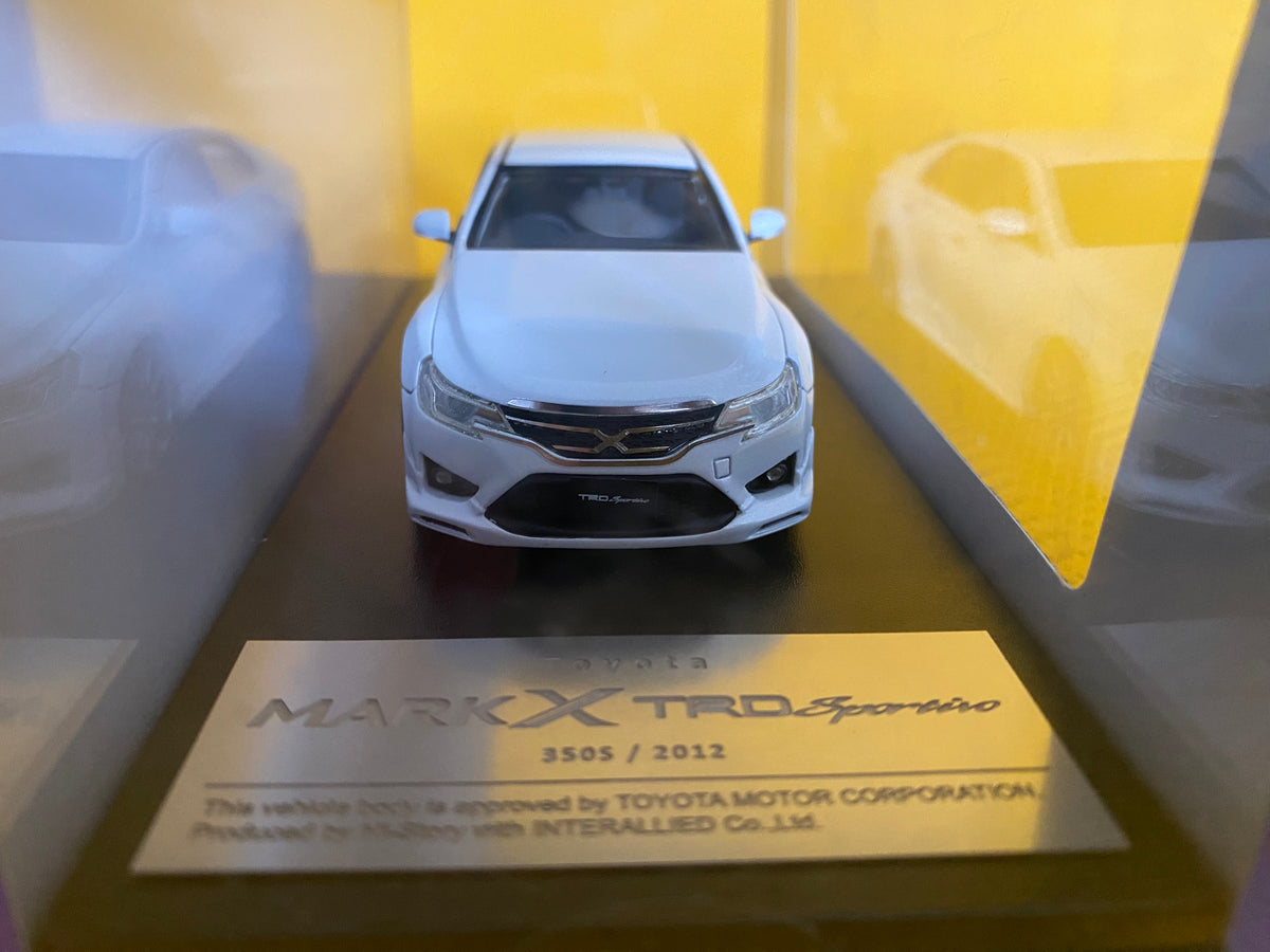 Hi-Story 1/43 Toyota Mark X TRD Sportivo Ver White Pearl