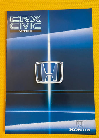 Honda 1995 CRX Belgium brochure CRX 1.6i-16, 1.6-VT, 1.4&nbsp; &amp; Civic VTEC CRX VTEC NIHOBBY 日改通商