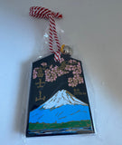 Tsuko-Tegata 通行手形 lucky charm. Traffic Safety Amulet.  Mount Fuji , 富士山, Fujisan. NIHOBBY