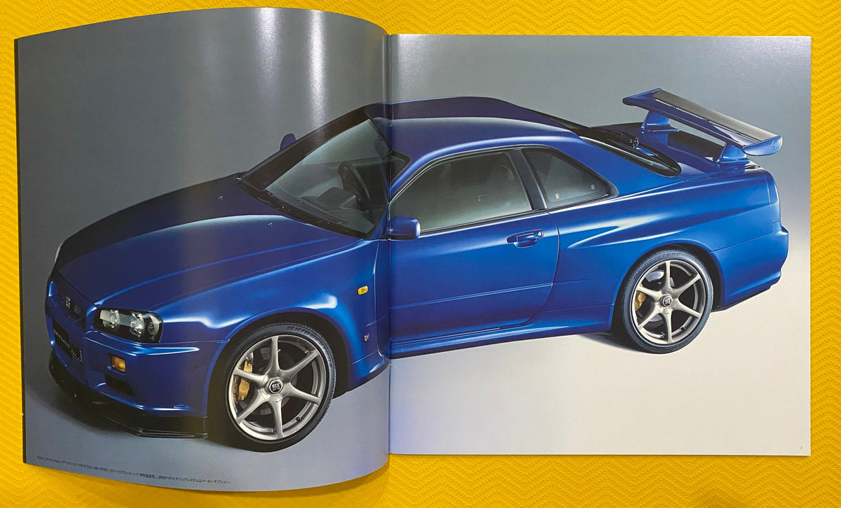 Nissan 1999 SKYLINE R34 GT-R Brochure with Optional parts catalog