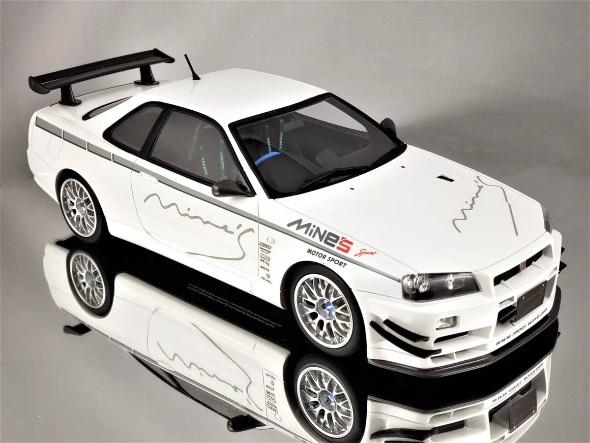 OTTO Kyosho 1/18 NISSAN MINES SKYLINE R34 GT-R. – NIHOBBY 日改通商 OTTO Kyosho 1/18 NISSAN MINES SKYLINE R34 GT-R. – NIHOBBY 日改通商