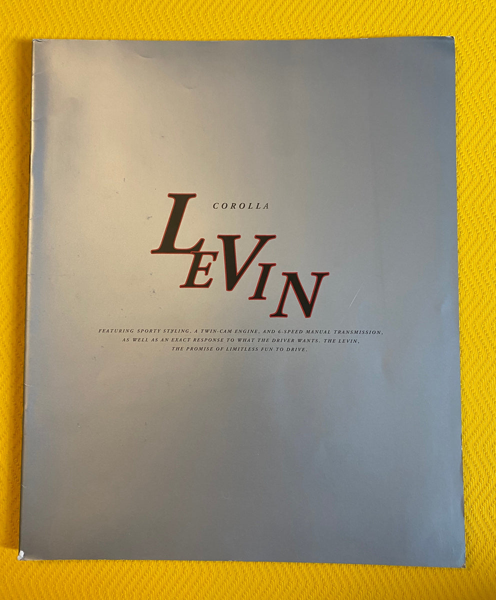 TOYOTA COROLLA LEVIN AE111 1998 Japan Brochure with Price List
