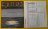  Toyota Cynos Japanese Brochure Catalog Rare Paseo.With Price list NIHOBBY