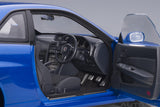 AutoArt NISSAN SKYLINE GT-R (R34) V-SPEC II (BAYSIDE BLUE) NIHOBBY 日改