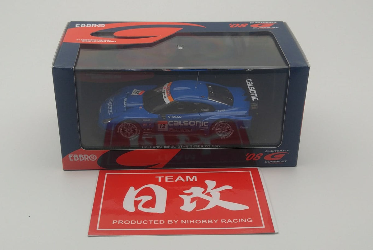 EBBRO NISSAN GT-R 1:43 CALSONIC IMPUL 2008 SUPER GT 500