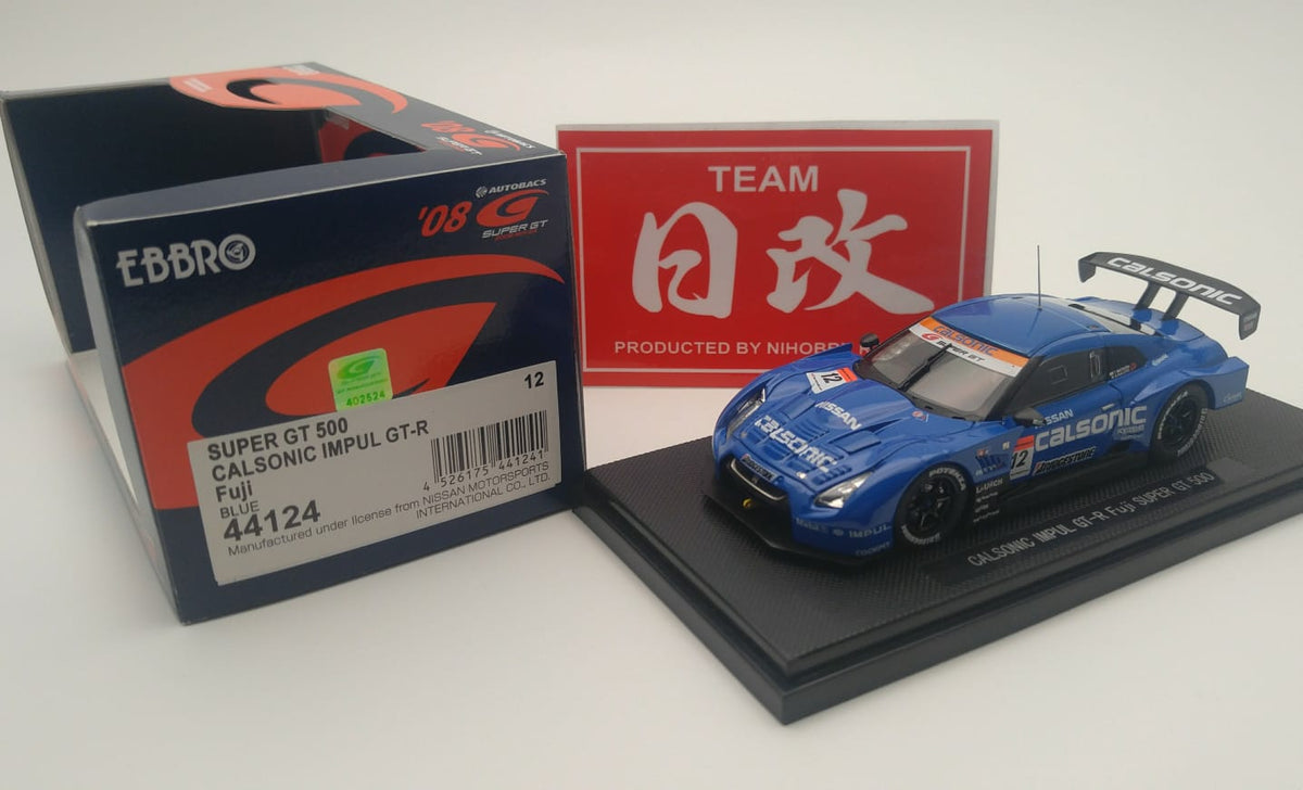 EBBRO NISSAN GT-R R35 1:43 CALSONIC IMPUL 2008 Fuji SUPER GT 500