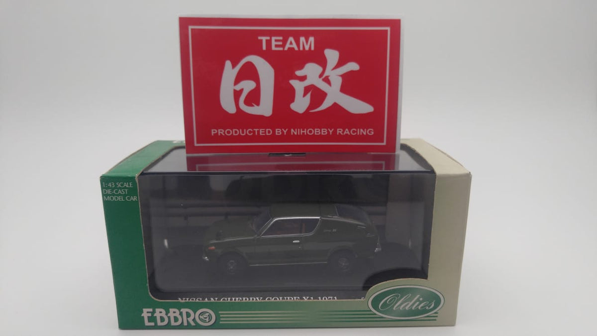 人気が高い NISSAN EBBRO CHERRY 3000pcs of one X1 Copue 1/43 1971 レーシングカー
