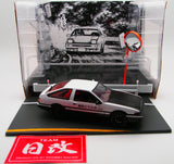 DISM TOYOTA INITIAL D 1/24 AE86 TRUENO with CARBON BONNET, AE101 TRD GROUP A ENGINE, ADDITIONAL METERS.) NIHOBBY 日改