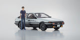 KYOSHO 1/18 INITIAL D TOYOTA TRUENO AE86 WITH FUJIWARA TAKUMI FIGURE. VERY RARE NIHOBBY 日改