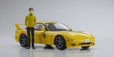 KYOSHO 1/18 INITIAL D MAZDA  RX-7 FC3S WITH KEISUKE TAKAHASHI FIGURE. LIMITED 700 UNITS VERY RARE NIHOBBY 日改