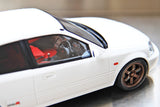OTTO 1/18  HONDA CIVIC TYPE-R EK9 with TE37 wheel and decals model Limited 720 units Discontinued!! Championship White Nihobby 日改通商