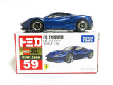 TOMICA No. 59 FERRARI F8 TRIBUTO  with 2020 Sticker. NIHOBBY 日改