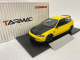 Tarmac Honda 1/18 SPOON Civic EG6 yellow NIHOBBY 日改