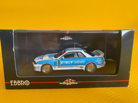  EBBRO 1/43 NISSAN FET SKYLINE GTR R32 Group A 1993 #8 NIHOBBY 日改 