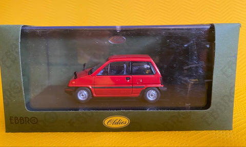  EBBRO 1/43 SCALE 1981 HONDA CITY WITH MOTOCOMPO. Very Rare  NIHOBBY 日改 