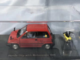 EBBRO 1/43 SCALE 1981 HONDA CITY WITH MOTOCOMPO. Very Rare  NIHOBBY 日改 