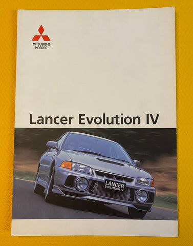 MITSUBISHI 1996 LANCER EVOLUTION  EVO 4 VI English Brochure. NIHOBBY 日改通商