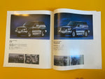 Mitsubishi Pajero Short wheel base with accessories brochure.