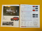 Mitsubishi Pajero Short wheel base with accessories brochure.