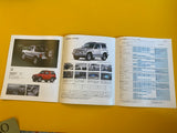 Mitsubishi Pajero Short wheel base with accessories brochure.