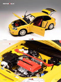 Motorhelix 1/18 Honda Civic Type R EK9 Yellow NIHOBBY 日改通商
