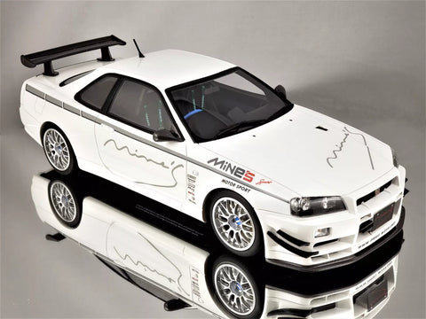 OTTO Kyosho 1/18 NISSAN MINES SKYLINE R34 GT-R. – NIHOBBY 日改通商 OTTO Kyosho 1/18 NISSAN MINES SKYLINE R34 GT-R. – NIHOBBY 日改通商