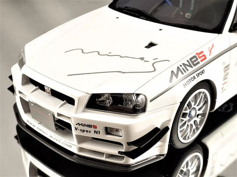 OTTO Kyosho 1/18 NISSAN MINES SKYLINE R34 GT-R. – NIHOBBY 日改通商 OTTO Kyosho 1/18 NISSAN MINES SKYLINE R34 GT-R. – NIHOBBY 日改通商