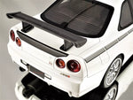 Otto Mobile Mine's Nissan Skyline GT-R R34 White Resin Model Car 1/18 NIHOBBY