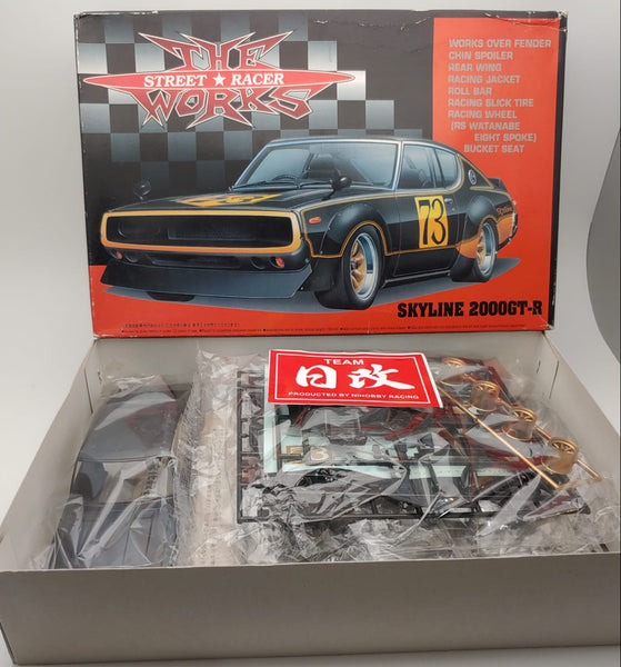 AOSHIMA 1/24 NISSAN SKYLINE GTR STREET RACER 1973 KPGC110 KENMERI