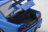 AutoArt NISSAN SKYLINE GT-R (R34) V-SPEC II (BAYSIDE BLUE) NIHOBBY 日改