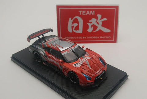 EBBRO NISSSAN GT-R 1:43 NISMO No.22 MOTUL AUTECH GT-R 2008 Fuji