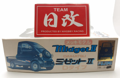 FUJIMI DAIHATSU 1/24 MIDGET II D TYPE BLUE CHROME EDITION. VERY