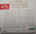 HONDA 1986 PRELUDE JDM Brochure. nihobby 日改