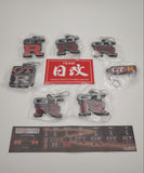 NISSAN GT-R Emblem Rubber Keychain Collection 7 types set (Full set] Nihobby