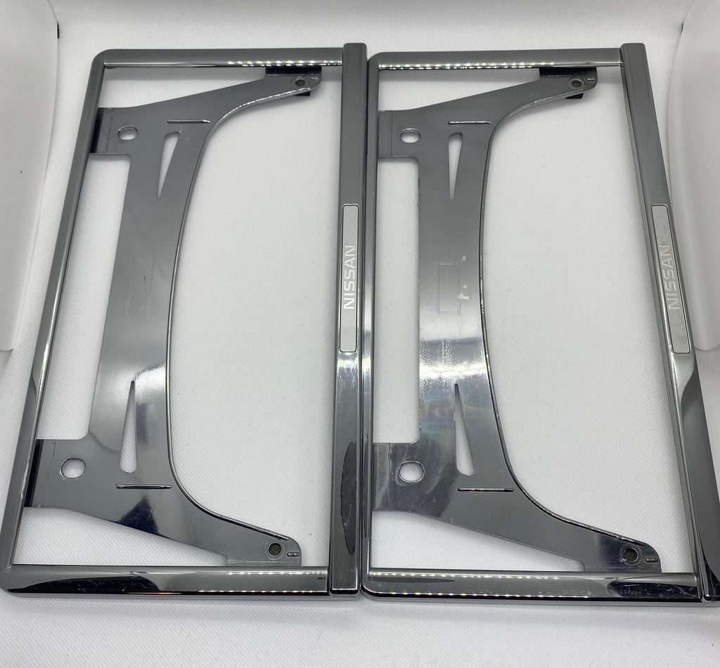 Nissan Genuine chrome License Plate Frame. (one pair) – NIHOBBY 日