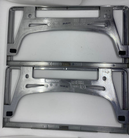 Nissan Genuine chrome License Plate Frame. (one pair) – NIHOBBY 日