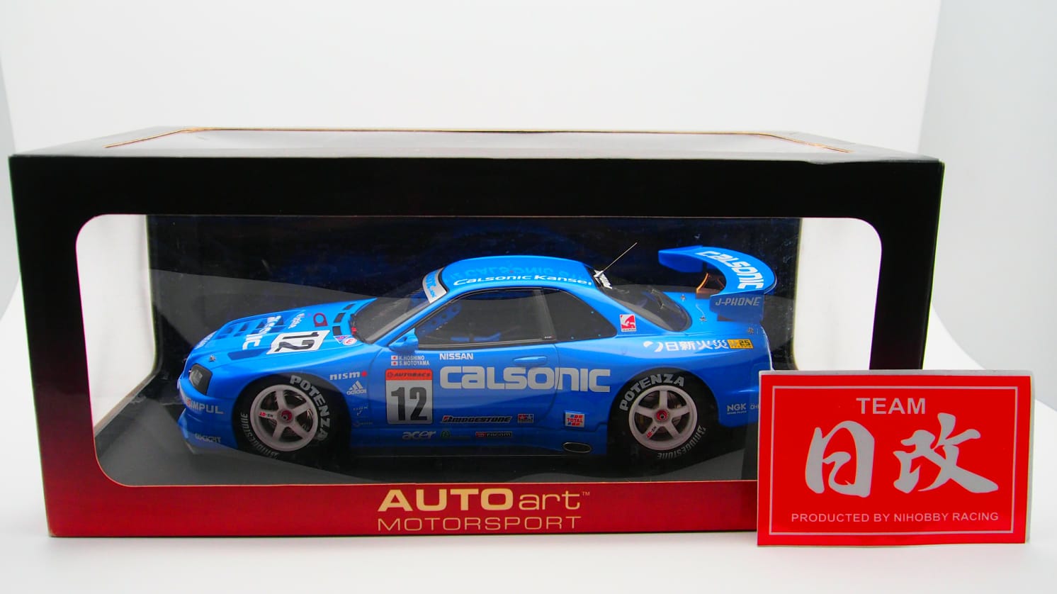 AUTOart 1/18 JGTC 2001 #12 Calsonic Skyline R34 GTR