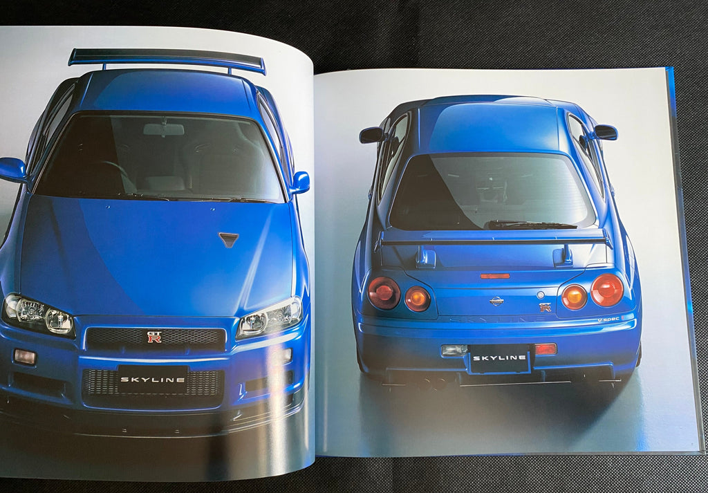 Nissan SKYLINE R34 GT-R Hardcover Brochure ＋OPTIONAL PARTS