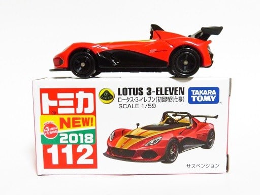TOMICA No.112 LOTUS 3-ELEVEN First Launch Edition