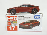 TOMICA No. 17 BMW i8 BMW First Launch edition Sticker. with 2016 sticker.