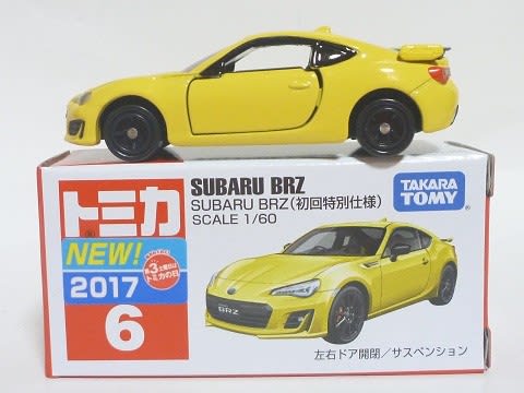  TOMICA No. 6 SUBARU BRZ KOUKI First Launch Edition with 2017 Sticker. NIHOBBY 日改