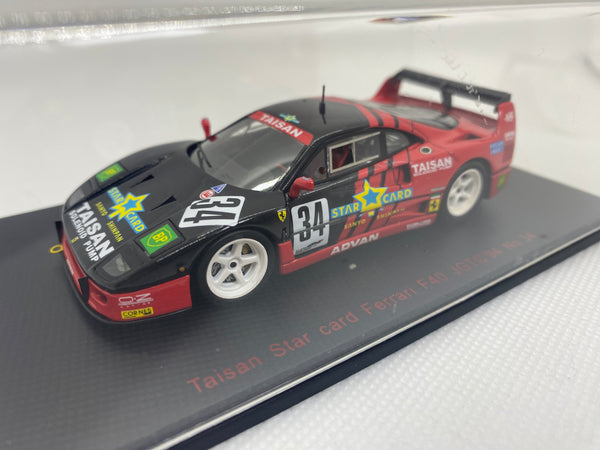 EBBRO FERRARI 1/43 Taisan Star card Ferrari F40 JGTC 1994 