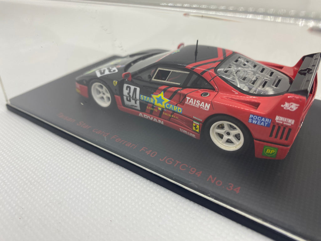 EBBRO FERRARI 1/43 Taisan Star card Ferrari F40 JGTC 1994