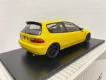 Tarmac Honda 1/18 SPOON Civic EG6 yellow NIHOBBY 日改