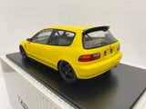 Tarmac Honda 1/18 SPOON Civic EG6 yellow NIHOBBY 日改