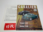  Toyota Cavalier 1997 with Price list leaflet Nihobby 日改