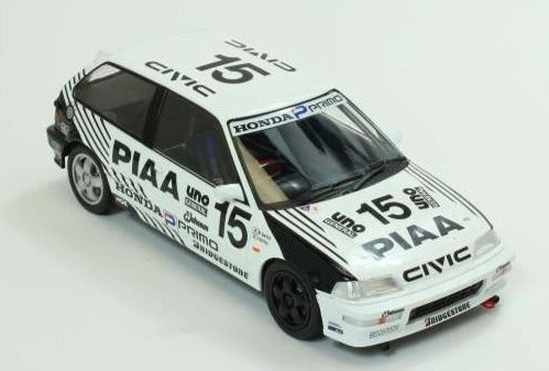 HONDA 1/18 CIVIC EF9 N.15 JTC PIAA SUGO 300K 1991 nihobby 日改